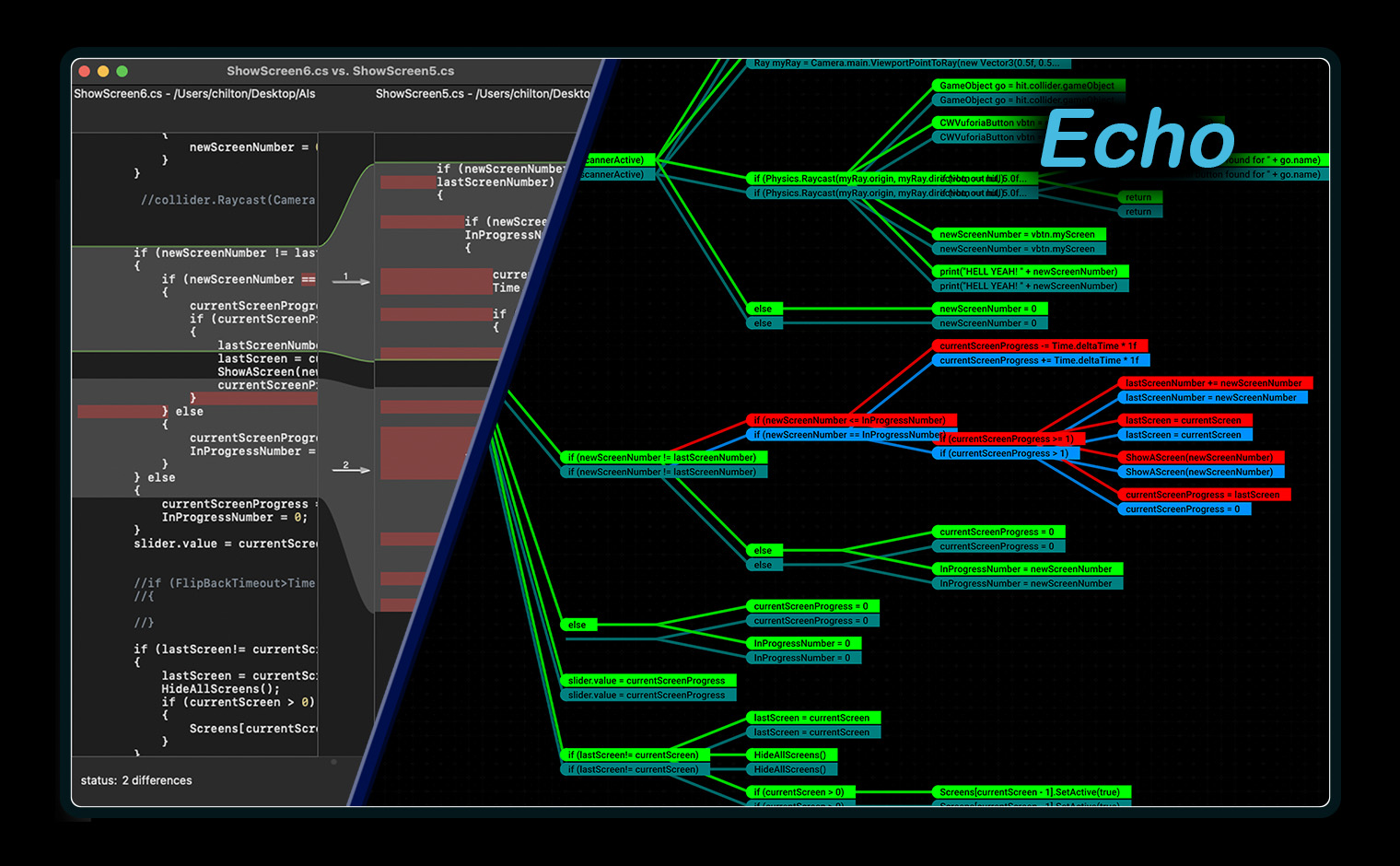 CodeWalkerAI visual diff screenshot
